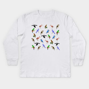 Birds Kids Long Sleeve T-Shirt
